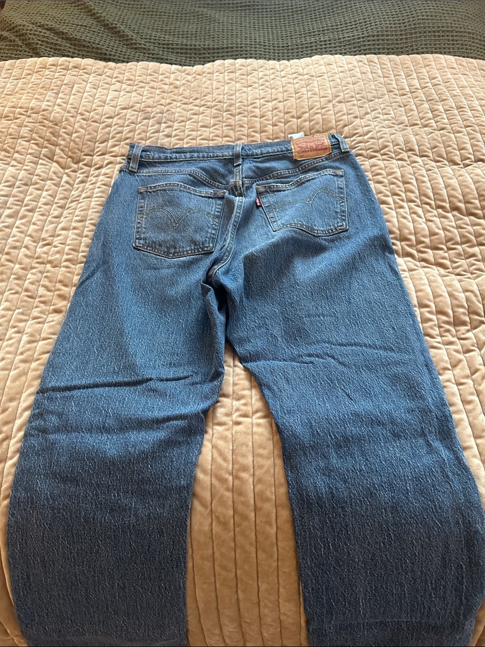 Levi's Straight Leg Jeans in Classic Blue Denim